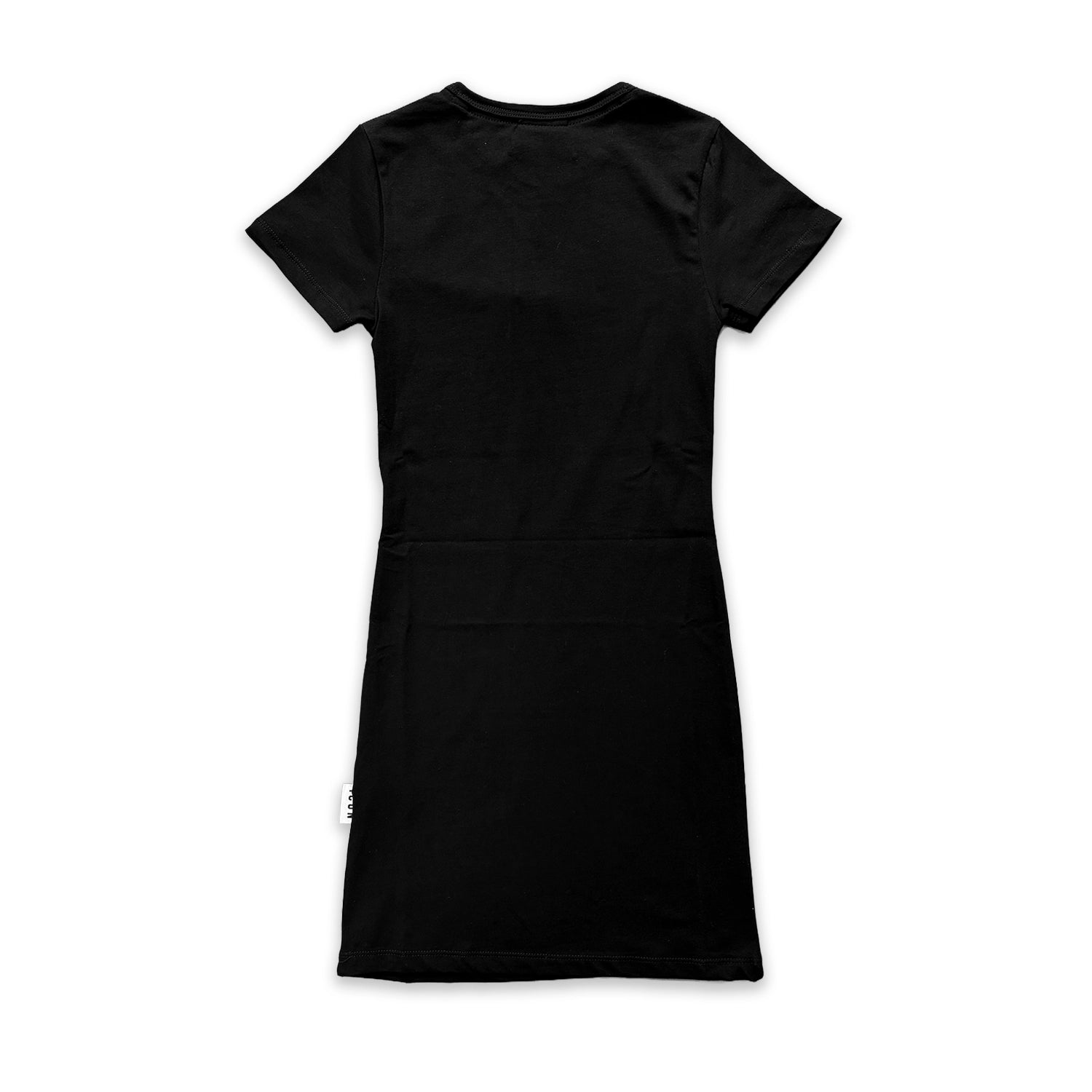 ABITO CANOTTA NERA STAMPA BIANCA IDA003W