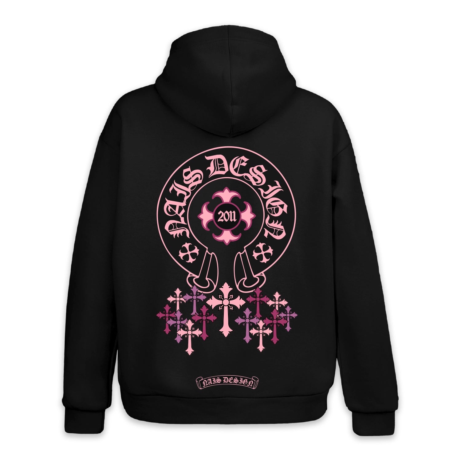 PINK CROSS SET HOODIE