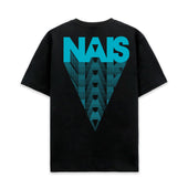 NAIS TEE RIBS CYAN LOGO