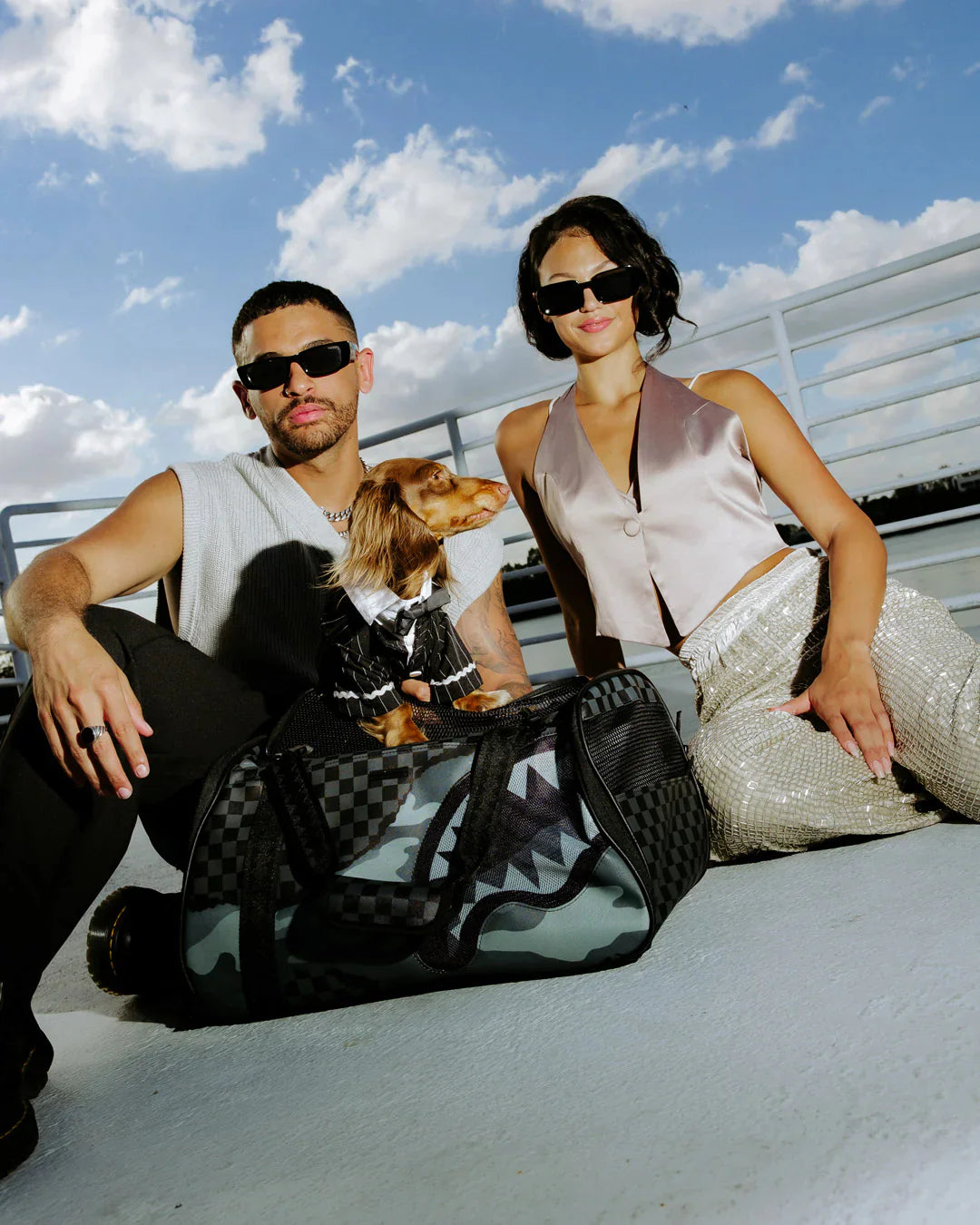 SPLIT UP CAMO TEAR LARGE PET CARRIER